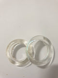 Bague en résine époxy transparente