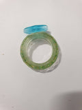 Bague en résine époxy multicolore